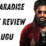 The Paradise movie Nani review poster Telugu